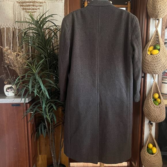 Gianfranco Ruffini Italian Cashmere Overcoat 42R | Gray 90s Quiet Luxury Vintage - Picture 3 of 16